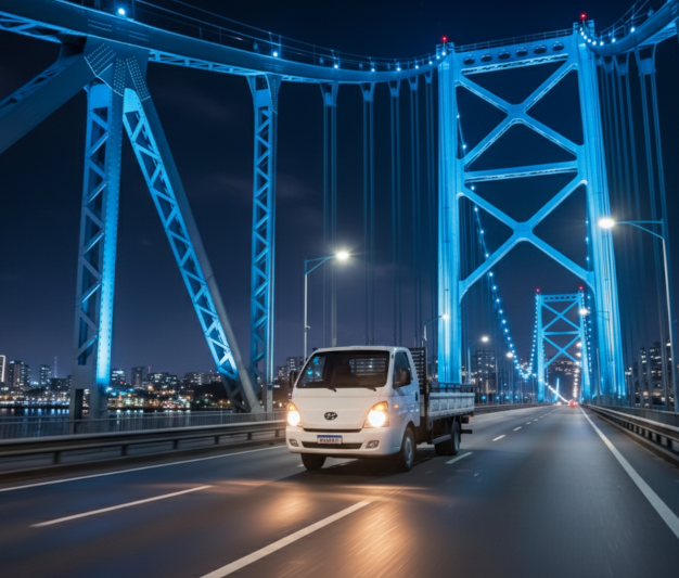 Hyundai HR para fretes e transporte como moto resgate ou guincho